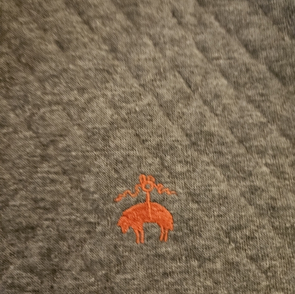 Brooks Brothers Men’s Quarter Zip Quilted Sweater Blue Orange Pullover Sz Large - Picture 3 of 5